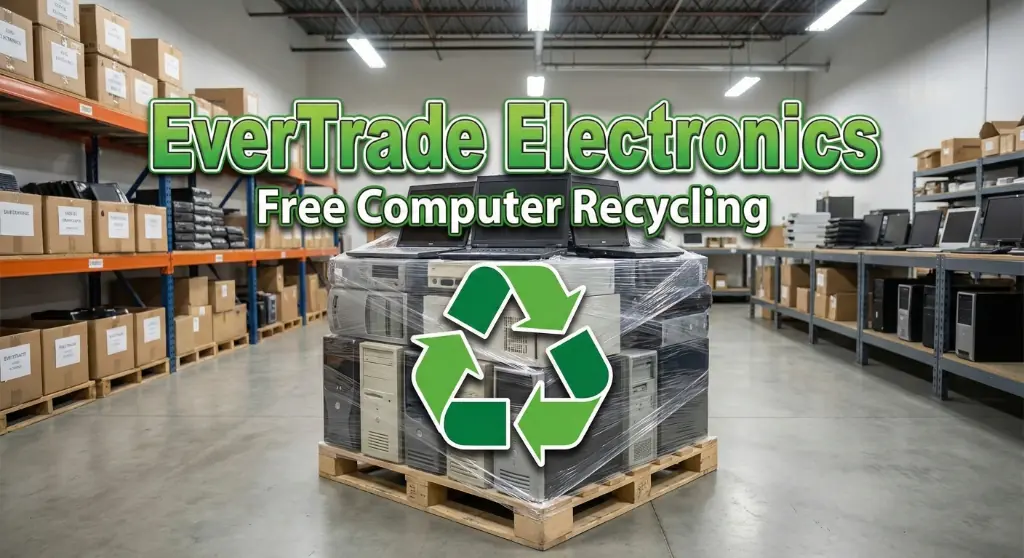 EverTrade Electronics warehouse facility for free electronics recycling in Sugar Land